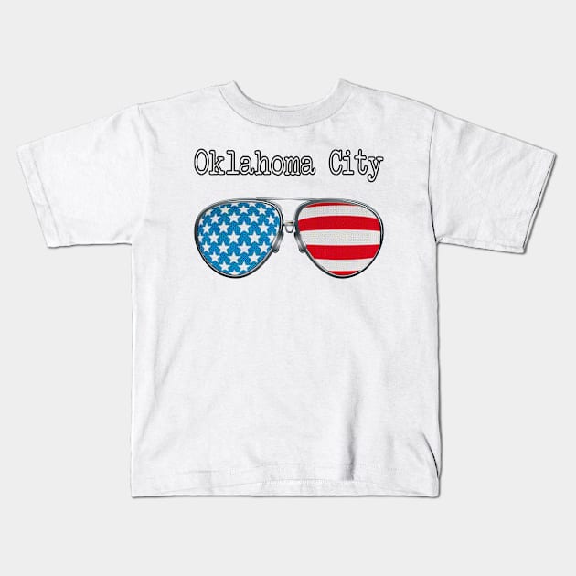 AMERICA PILOT GLASSES OKLAHOMA CITY Kids T-Shirt by SAMELVES